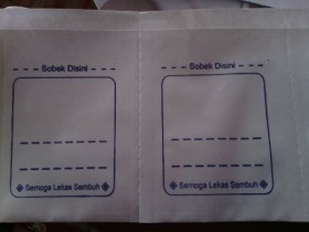 Jual Pembungkus obat/ Kertas puyer untuk sekali minum